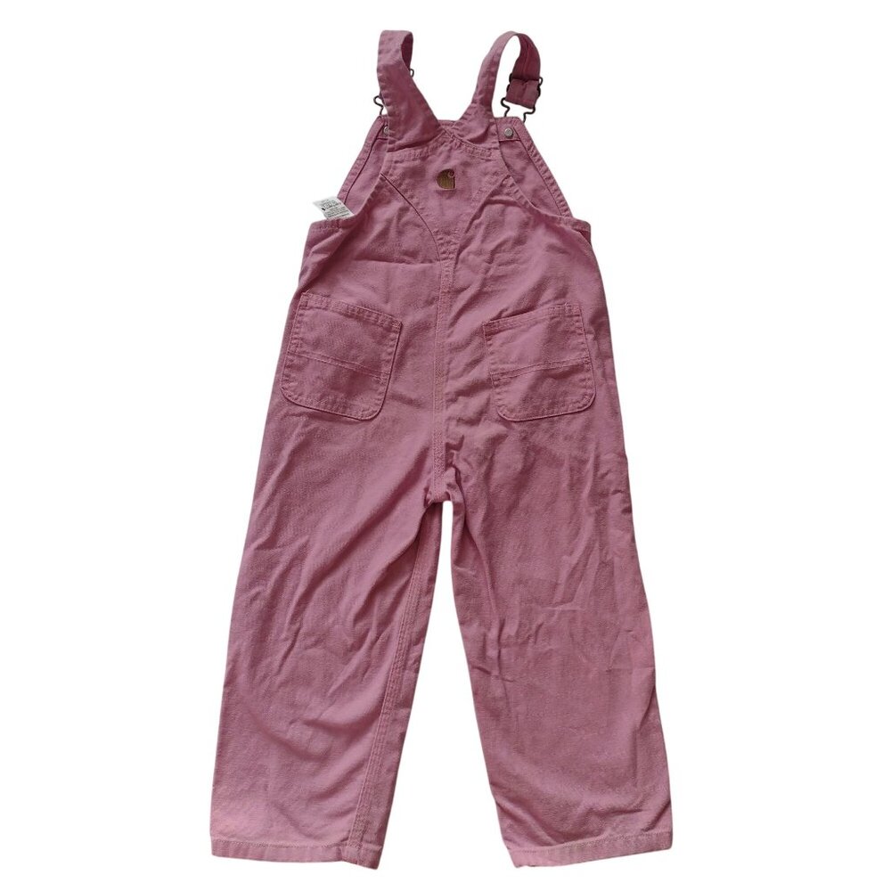 Carhartt Pink Toddler Overalls 3T w 3 Tees Outdoor Durable Workwear - Picture 6 of 13